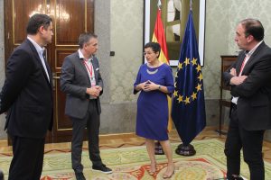 Visita a Ministerio de Asuntos Exteriores, Unión Europea y Cooperación.